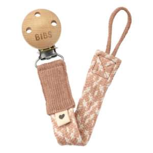 Attache tétine BIBS (rose poudré/ivoire)